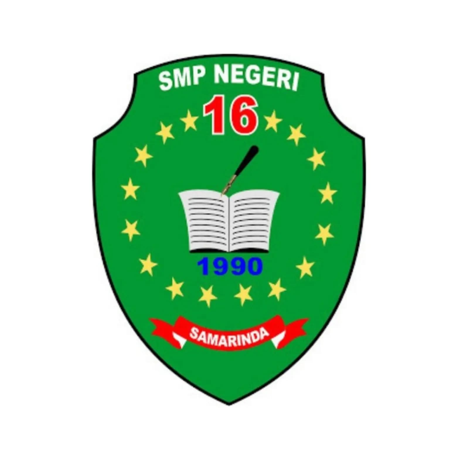 Logo SMP 16 Samarinda - implementing Edunav sebagai Sistem Informasi Sekolah by Zerone Digital Global Solution